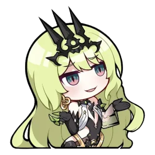 🙃 anime, chibi, sticker, cartoon, cute telegram sticker