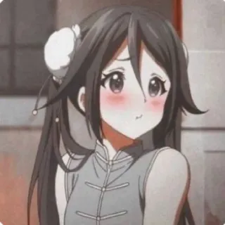 🥢 Аниме, Мультфильм, Девочка, Милый, Персонаж telegram sticker