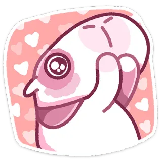 ☺️ süß, Cartoon, Herz, kawaii, rosa, Figur whatsapp sticker