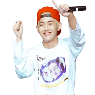 ☝️ ALLOWED persona, uomo, celebrità, K-pop, cantante telegram sticker