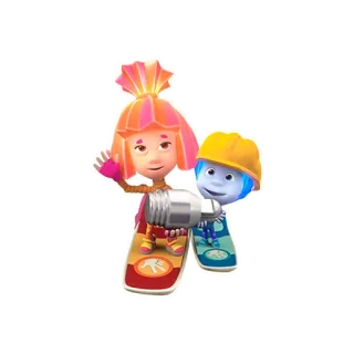 👷‍♂️ 动画, 卡通, 朋友, 儿童 telegram sticker