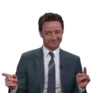 👐 man, pointing, suit, actor, celebrity whatsapp sticker