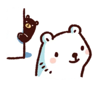 👥 곰, 동물, 귀여운, 만화, 일러스트, 스티커 telegram sticker
