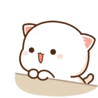 💟 kot, słodki, zwierzę, naklejka, kawaii telegram sticker