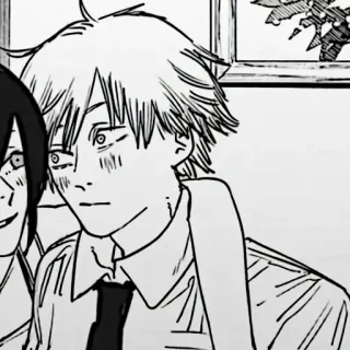 ⚙️ Denji Chainsaw Man Anime, Manga, Dessin animé, Chainsaw Man, Denji, BD, Portrait telegram sticker