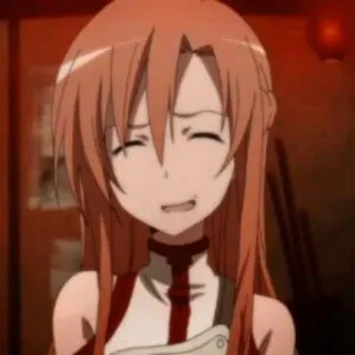 😄 Asuna Yuuki Sword Art Online Anime, Sword Art Online, Asuna, Yuuki Asuna, Postać, Manga telegram sticker