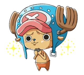😳 Tony Tony Chopper One Piece anime, reindeer, chopper, doctor, one piece, cute telegram sticker