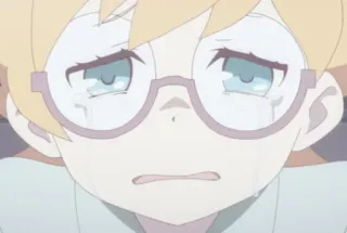 😂 anime, piangere, triste, lacrime, occhiali, arrabbiato telegram sticker