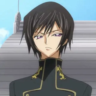 🥀 Lelouch Lamperouge Code Geass 애니메이션, 캐릭터,  를르슈, 코드 기어스, 만화 telegram sticker
