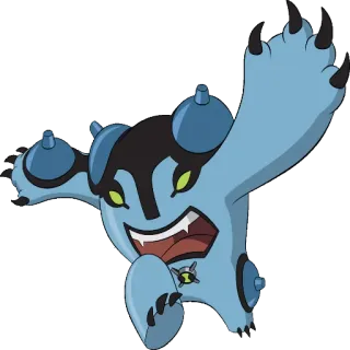 😍 Four Arms Ben 10 Бен 10, Четыре руки, Пришелец, Мультфильм, Персонаж telegram sticker