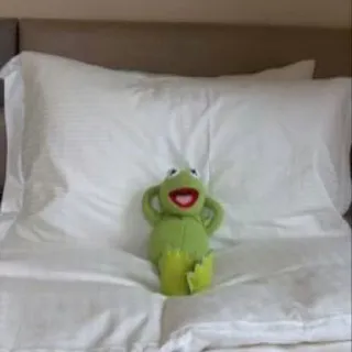 👅 Kermit Кермит Лягушонок, Маппет, Кукла, Лягушка, Зеленый, Игрушка telegram sticker