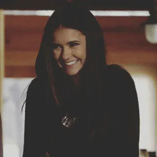 🥀 woman, smiling, hoodie, portrait, brunette telegram sticker