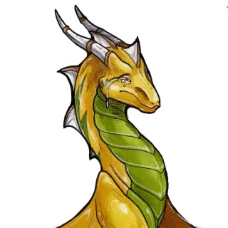 😢 dragon, crying, tears, fantasy, sad, reptile, mythical, creature telegram sticker