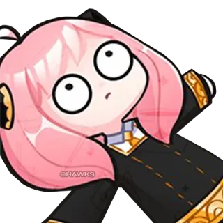 🙄 Anya Forger Spy x Family Anime, Cartoon, Figur, Anya, Spy x Family, Lustig telegram sticker