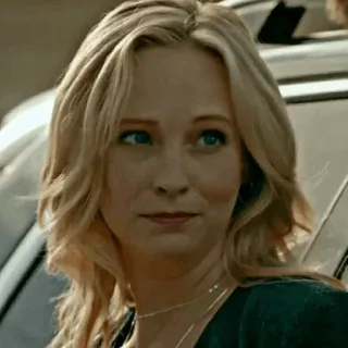 🗝 Caroline Forbes The Vampire Diaries tv show, vampire, blonde, woman, portrait telegram sticker
