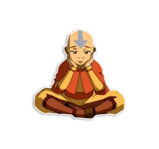 😔 Aang Avatar: The Last Airbender Aang, Avatar, Dibujos animados, La Leyenda de Aang, Animado, Triste whatsapp sticker