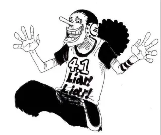 😂 Usopp One Piece 4.1
Liar! Liar! Liar! 애니메이션, 만화, 원피스, 우솝, 거짓말쟁이, 만화, 가상 캐릭터 telegram sticker