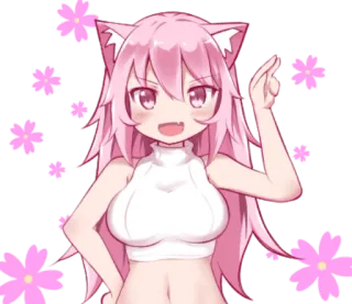 PinkPuni telegram stickers
