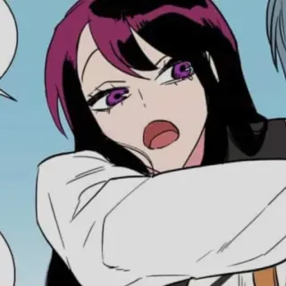 😕 Frau, Gesicht, Cartoon, Figur, Anime, weiblich whatsapp sticker