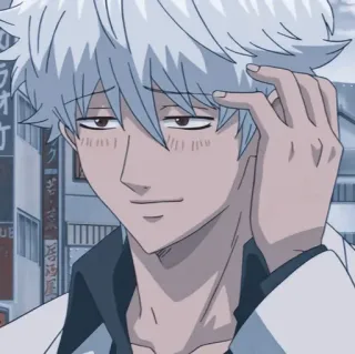 🥢 Sakata Gintoki Gintama Anime, Personagem, Gintama, Sakata Gintoki whatsapp sticker