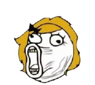 😯 meme, rageface, funny, internet, expression telegram sticker