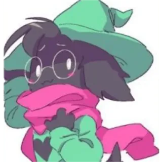 🥰 Ralsei Deltarune RPG, cabra, lindo, Ralsei, Deltarune telegram sticker