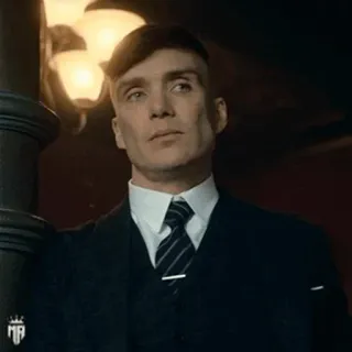 🚬 Thomas Shelby Peaky Blinders 浴血黑帮, 托马斯·谢尔比, 基里安·墨菲, 黑帮, 复古, 1920年代 whatsapp sticker