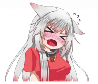 Lily – Tsundere Neko  telegram stickers