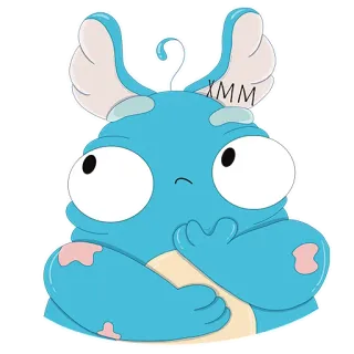 🤔 XMM zwierzę, słodkie, kreskówka, naklejka telegram sticker