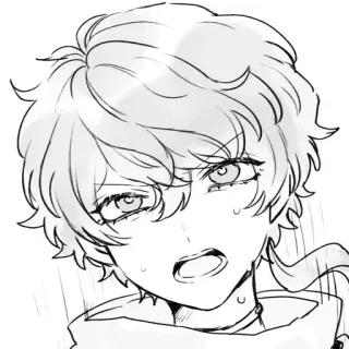 🌟 Anime, Manga, Rysunek, Ilustracja, Szkic, Portret telegram sticker
