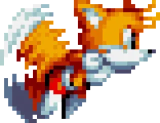 🚤 Tails Sonic the Hedgehog Tails, Sonic, video game, character, fox telegram sticker