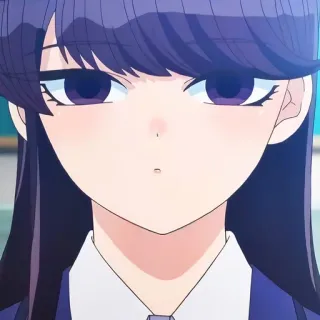 🙂 Komi Shouko Komi Can't Communicate Anime, Manga, Komi Can't Communicate, Komi Shouko, mignon, lycéenne whatsapp sticker