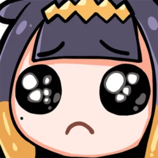 🥺 anime, cute, eyes, sad, girl telegram sticker