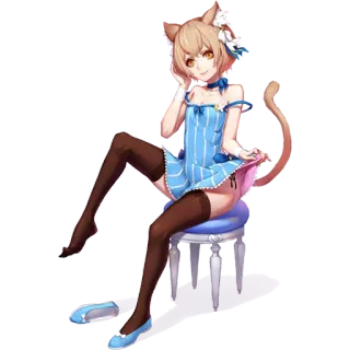 🥿 Anime, Ragazza gatto, Kawaii, Carino, Manga telegram sticker