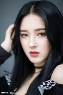 😏 Nancy kpop, idole, chanteur, célébrité, femme, beauté telegram sticker