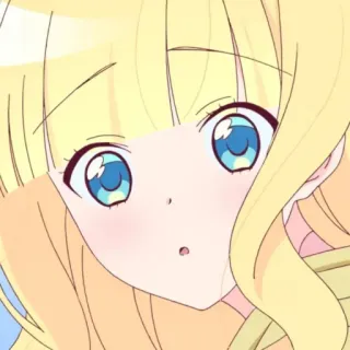 ☁️ Anime, Lindo, Chica, Dibujos animados, Retrato whatsapp sticker