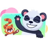 Panda Amanda telegram stickers