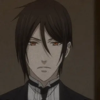 ⛓ Sebastian Michaelis Black Butler 动漫, 漫画, 塞巴斯蒂安, 黑执事, 恶魔, 管家 telegram sticker