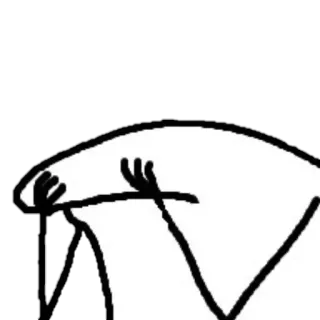 😭 stick figure, illustration, simple, funny, memes whatsapp sticker