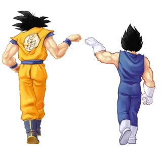 👊 Goku Dragon Ball Anime, Goku, Vegeta, Dragon Ball, Check poing, Dessin animé telegram sticker