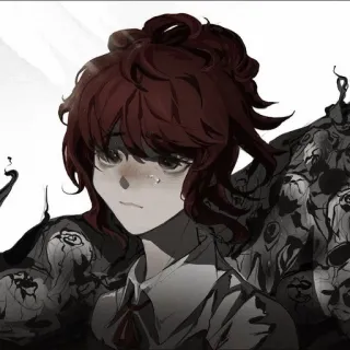 🧷 Anime, Mangá, Retrato, Arte digital, Emocional, Ilustração whatsapp sticker
