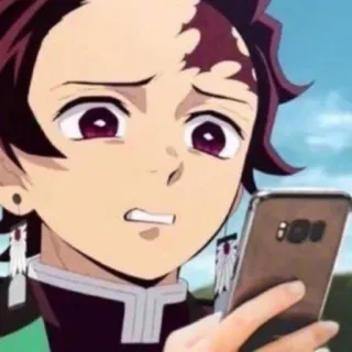 💿 Tanjiro Kamado Demon Slayer anime, demon slayer, tanjiro kamado, character, manga telegram sticker