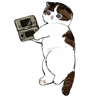 🎮 Katze, Kätzchen, Tier, Spiel, Nintendo, Konsole, Spielen, süß whatsapp sticker