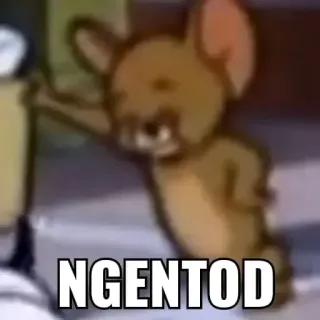 🤔 Jerry NGENTOD Desenho animado, Rato, Animado, Expressão, Meme telegram sticker