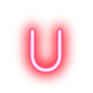▪ U corazón, alfabeto, letra whatsapp sticker