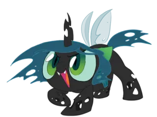 😈 Queen Chrysalis My Little Pony desenho animado, monstro, rainha, inseto, pônei telegram sticker