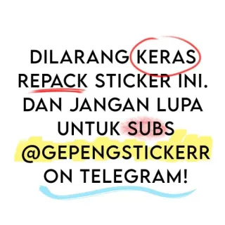 📜 DILARANG KERAS
REPACK STICKER INI.
DAN JANGAN LUPA
UNTUK SUBS
@GEPENGSTICKERR
ON TELEGRAM! sticker, telegram, gepengsticker, reembalar, proibido, assinatura telegram sticker