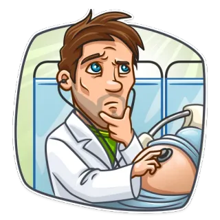 Skeptical Doc telegram stickers