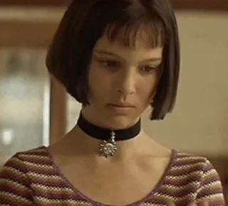 😔 Mathilda Léon: The Professional mathilda, léon, natalie portman, film telegram sticker