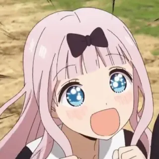 😍 Chika Fujiwara Kaguya-sama: Love Is War anime, chika fujiwara, kaguya-sama: love is war, cute, happy, kawaii whatsapp sticker